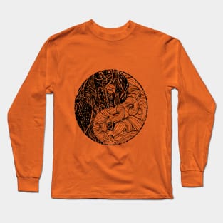 Abstract Yin-Yang Long Sleeve T-Shirt